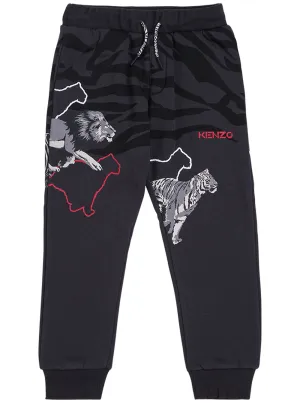 Kenzo Kids Animal Printed Track Pants
