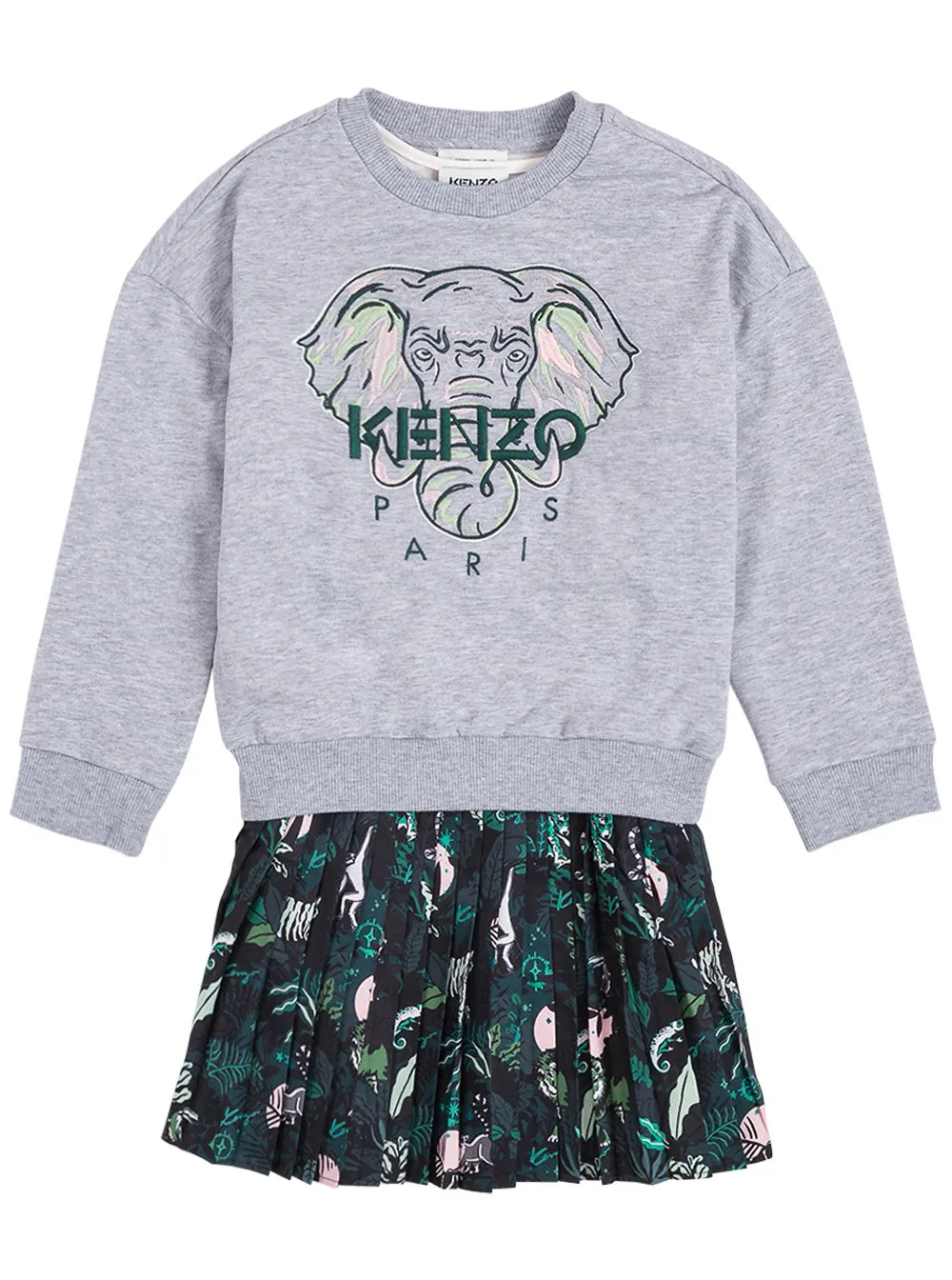 Kenzo Kids Crewneck Sweater Dress