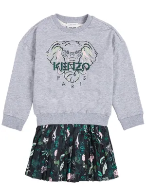 Kenzo Kids Crewneck Sweater Dress