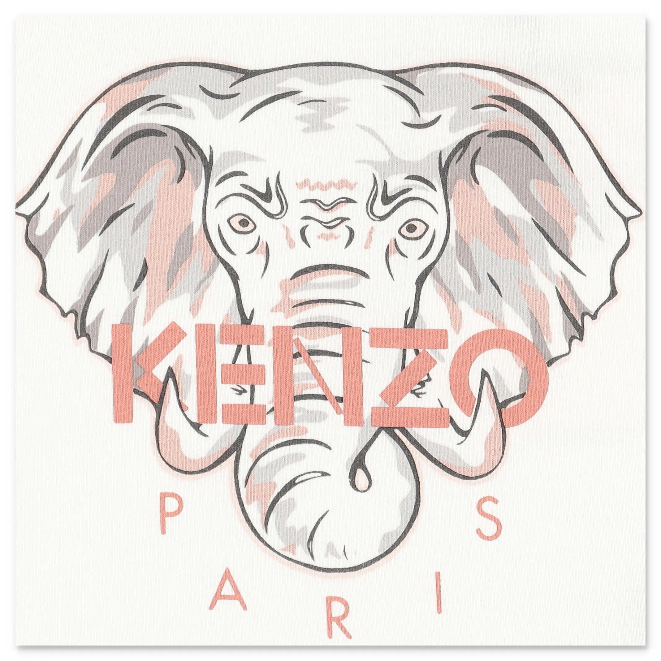 Kenzo Kids Elephant Print T-Shirt