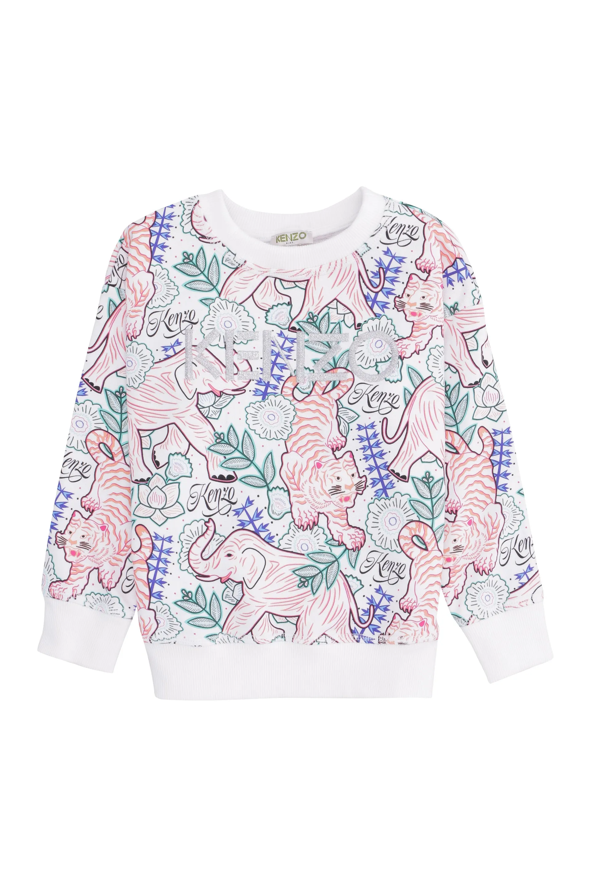 Kenzo Kids Graphic Animal Printed Sweatshirt