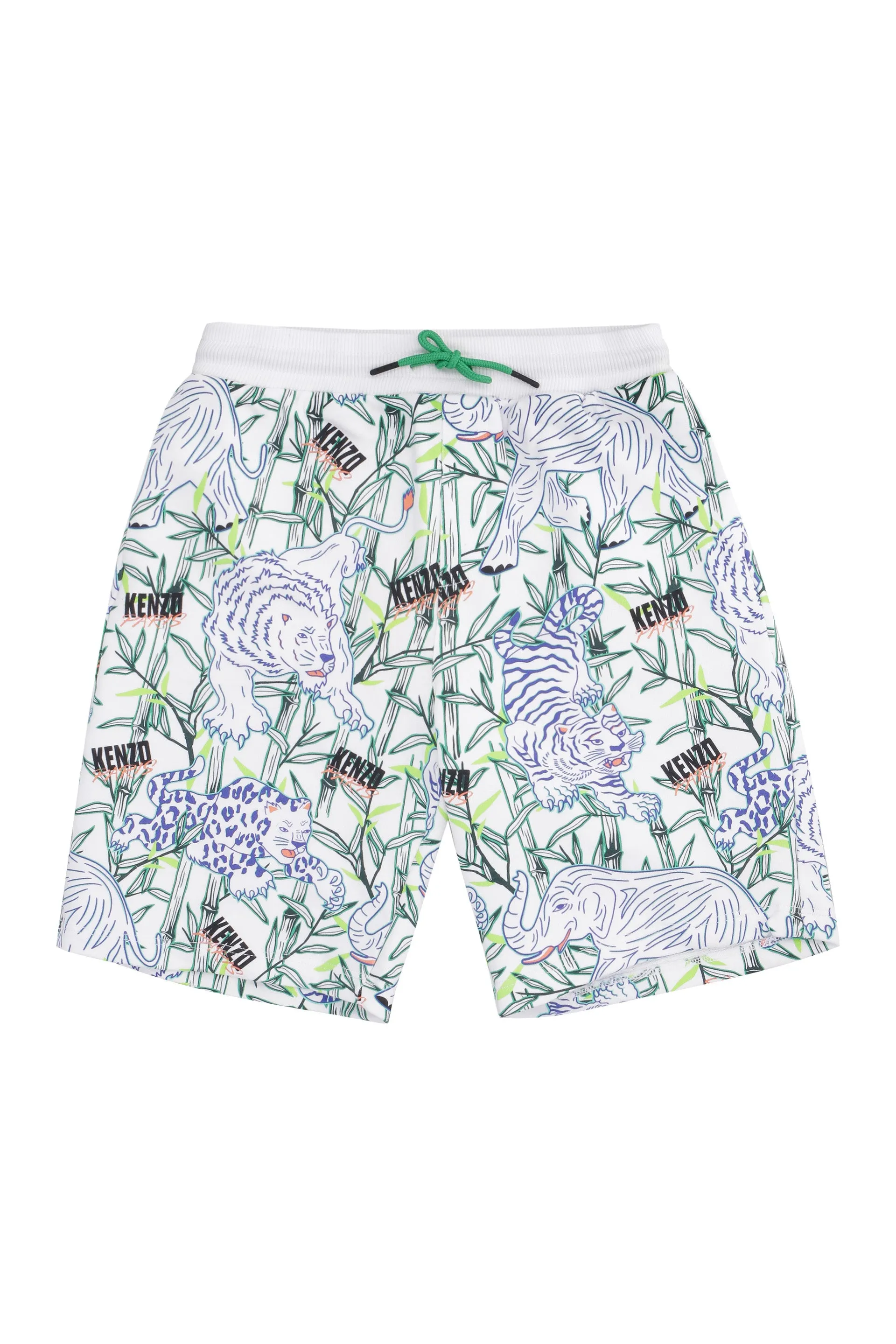 Kenzo Kids Graphic Printed Drawstring Shorts