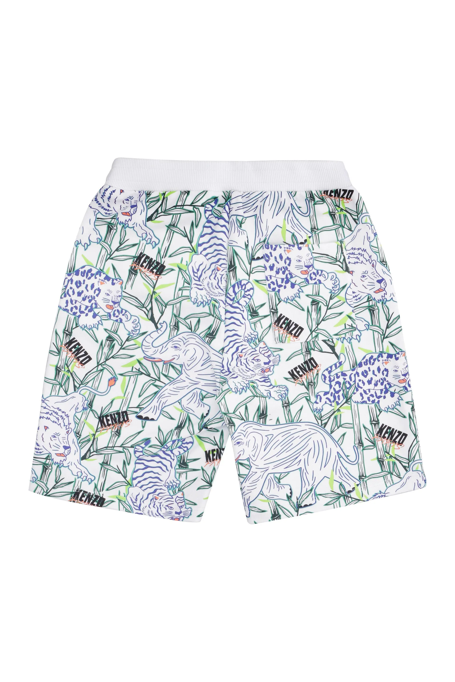 Kenzo Kids Graphic Printed Drawstring Shorts