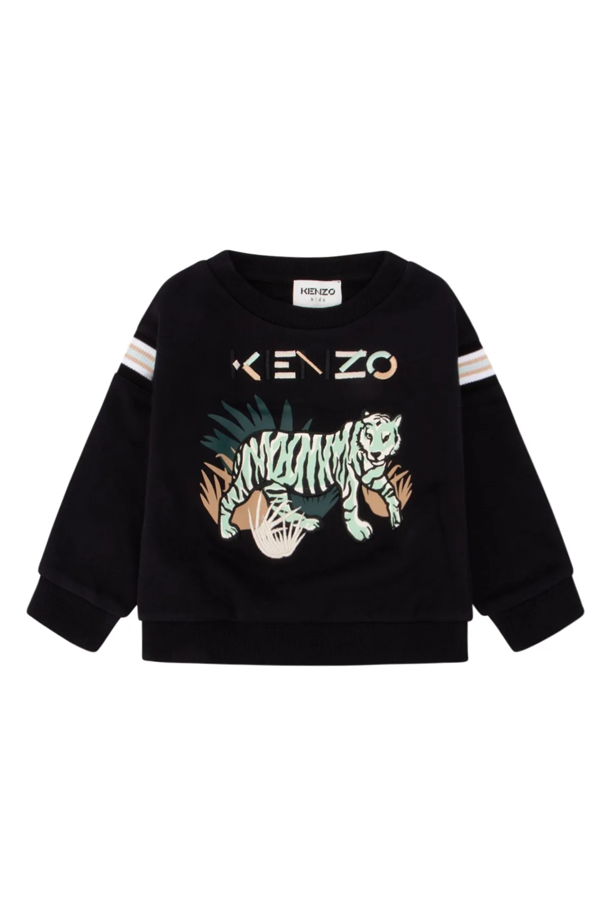 Kenzo Kids Logo Embroidered Crewneck Sweatshirt