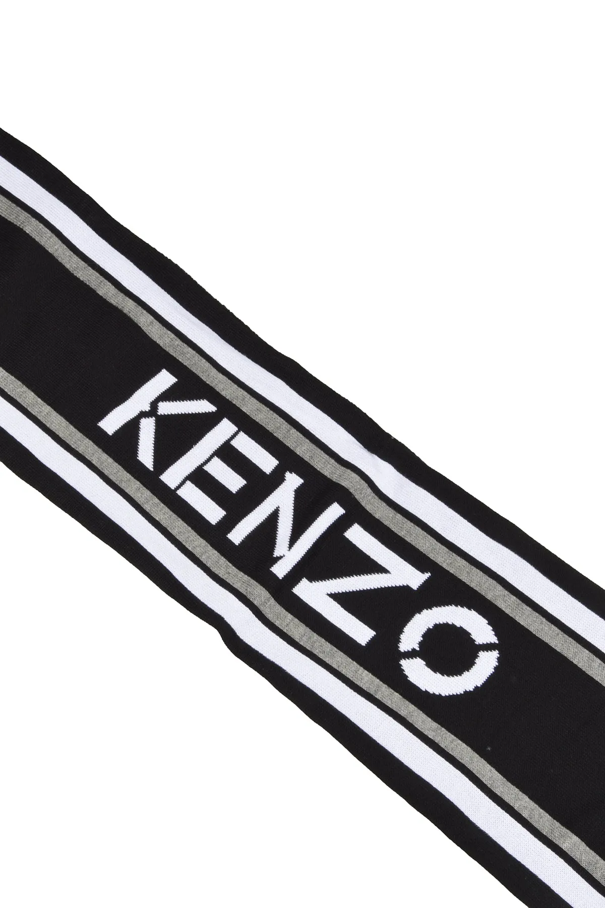 Kenzo Kids Logo Intarsia Knit Scarf