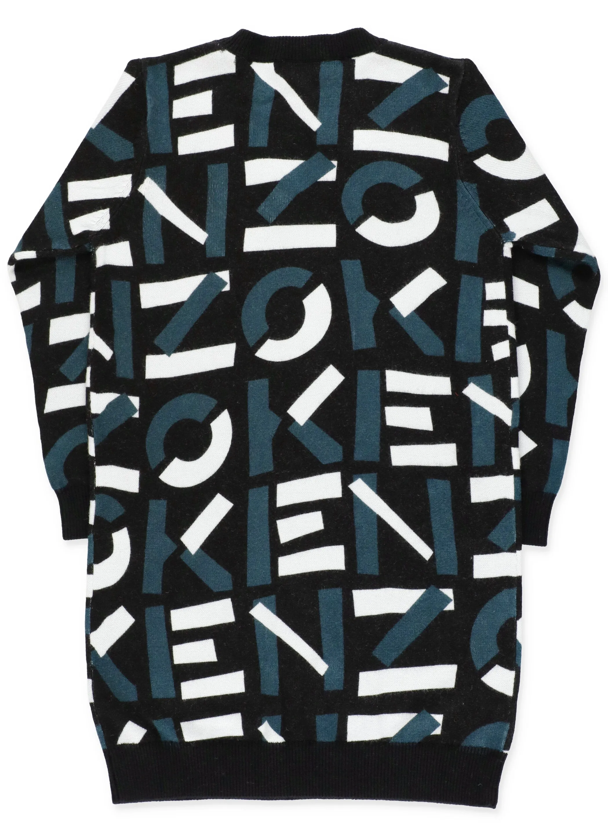 Kenzo Kids Logo Knit Crewneck Dress