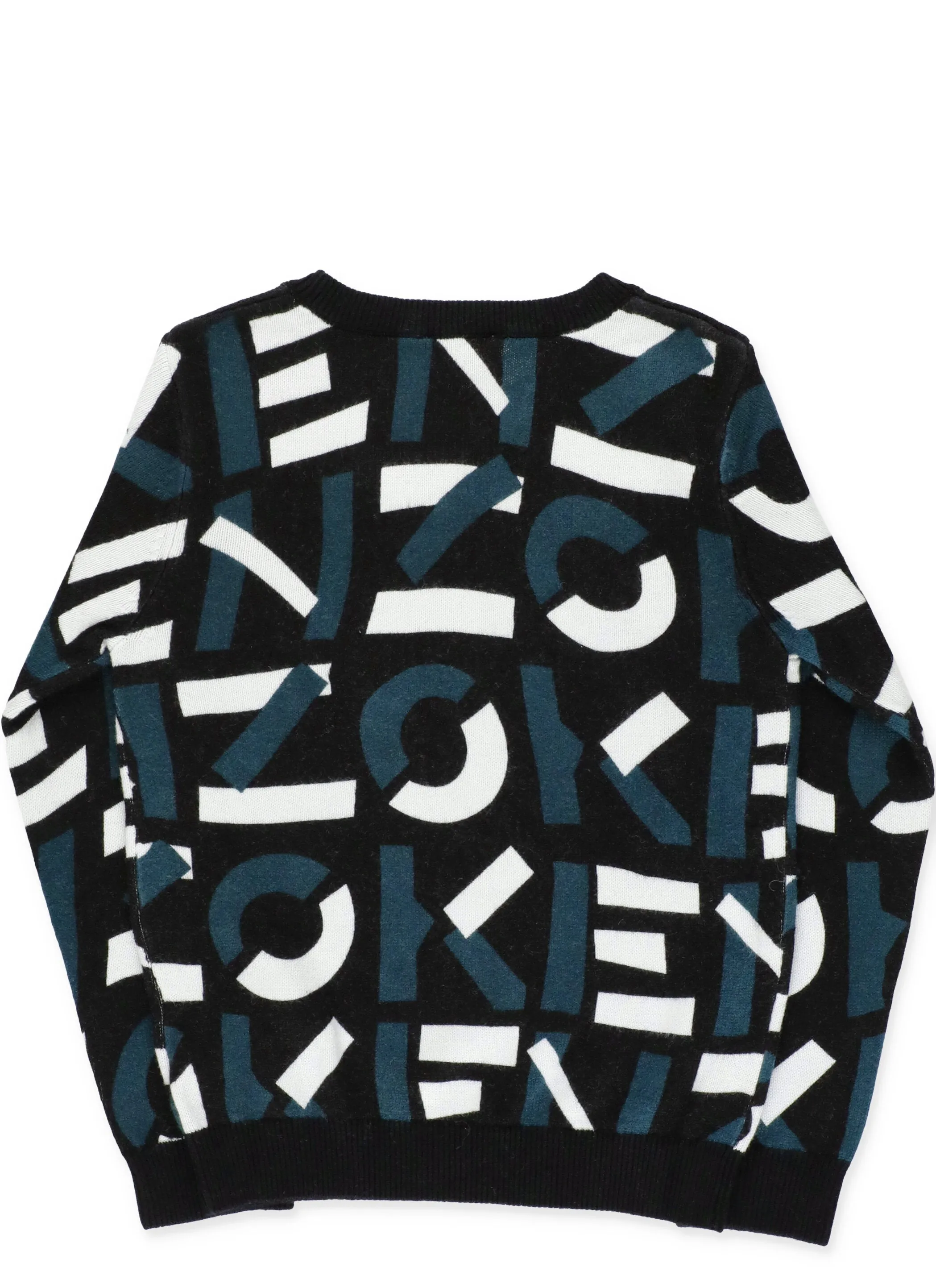 Kenzo Kids Logo Knit Crewneck Sweater