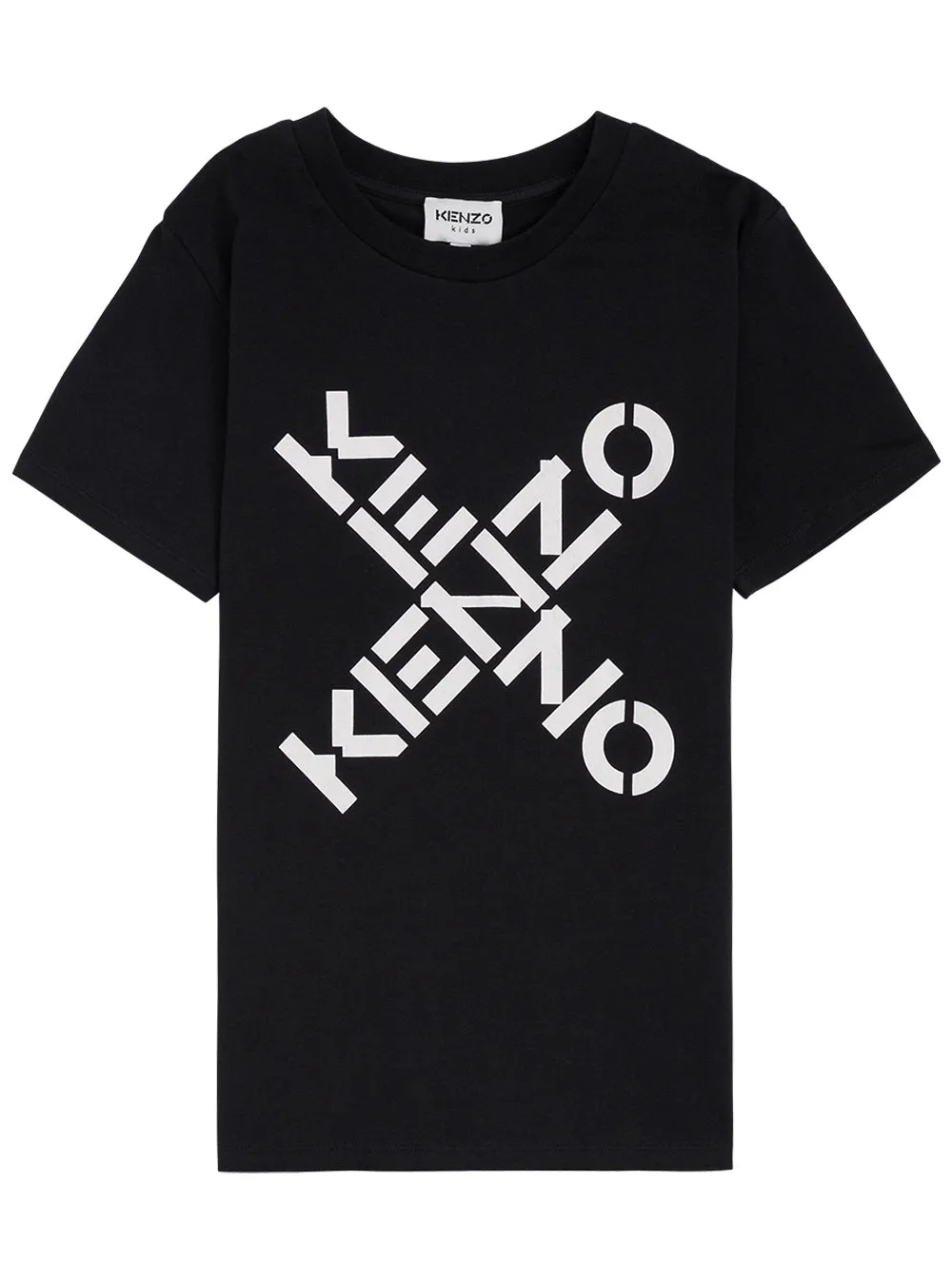 Kenzo Kids Logo Print Crewneck T-Shirt