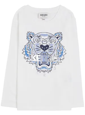 Kenzo Kids Logo Print Tiger T-Shirt