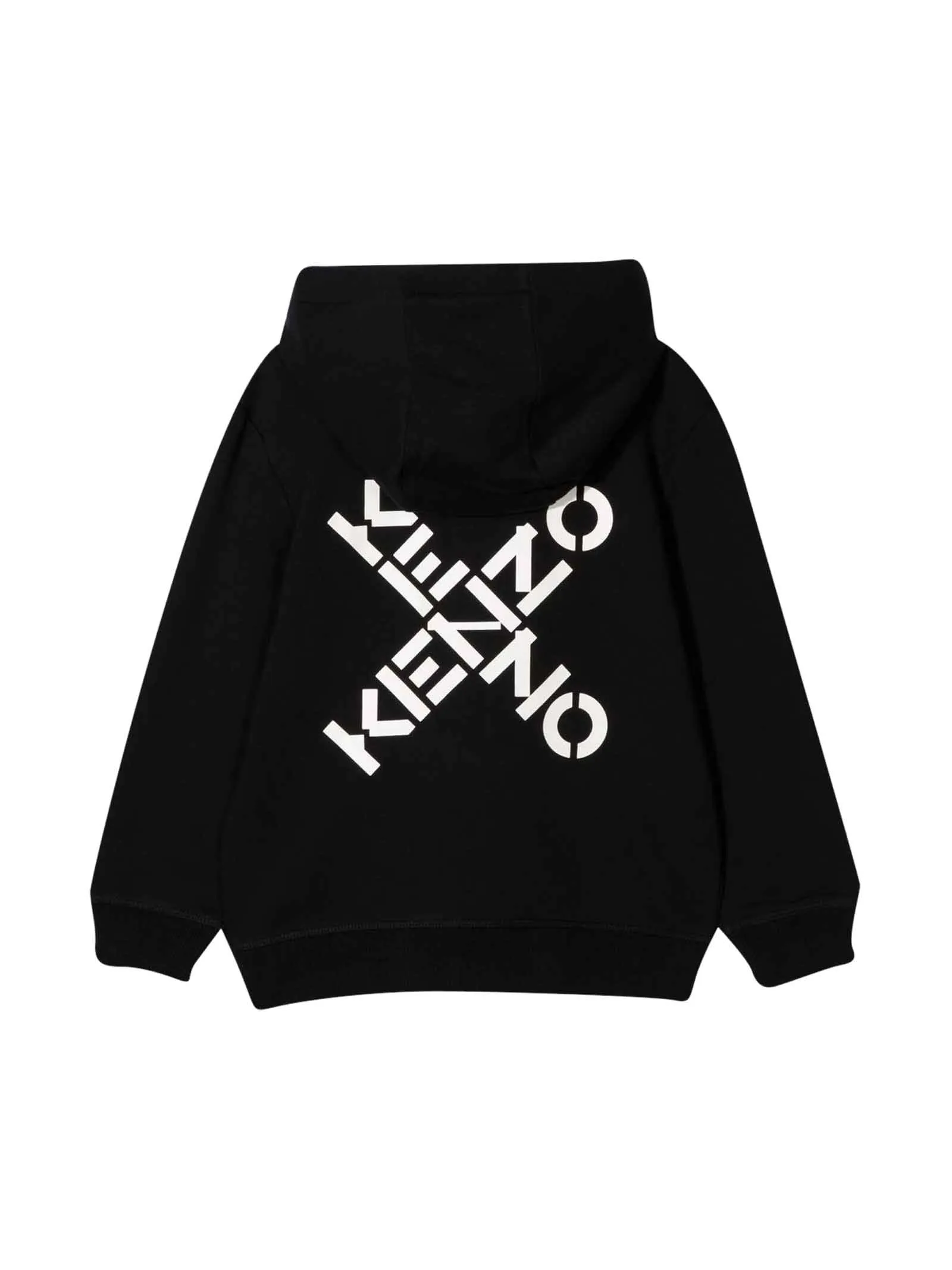 Kenzo Kids Logo Printed Zipped Hoodie