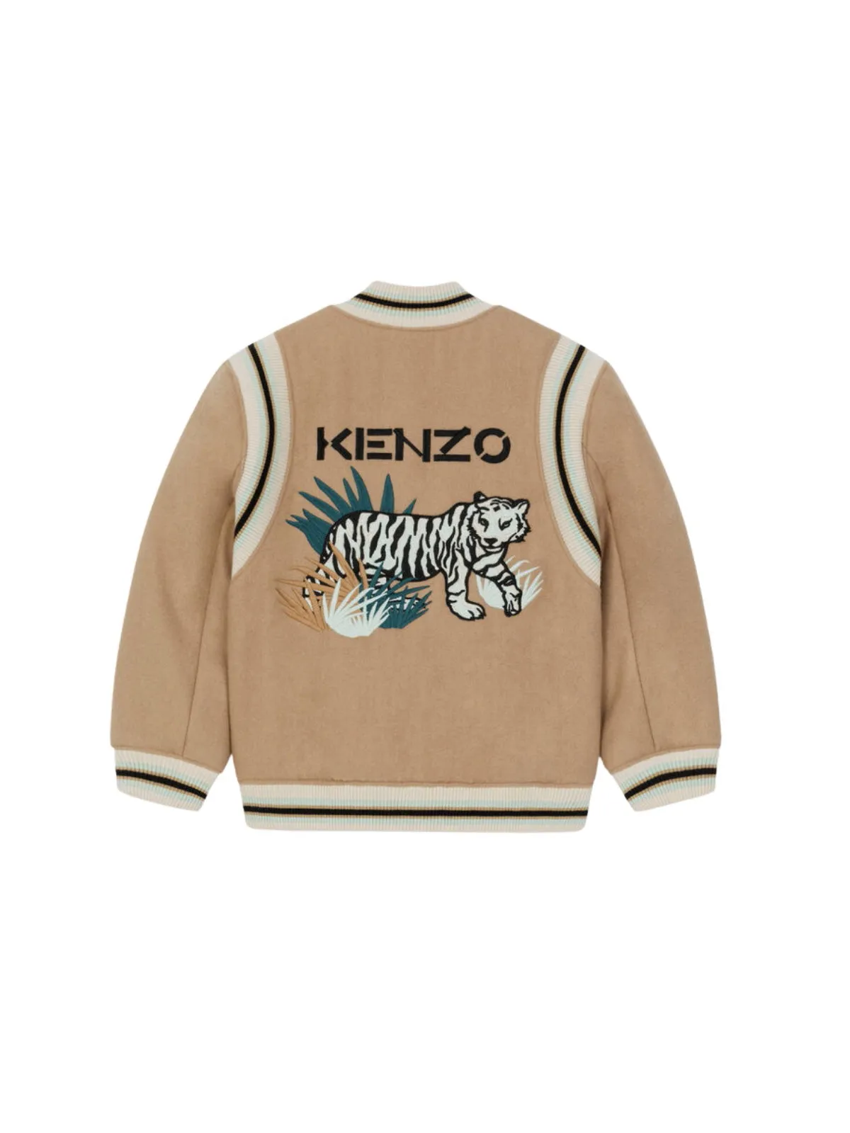 Kenzo Kids Tiger Embroidered Varsity Jacket