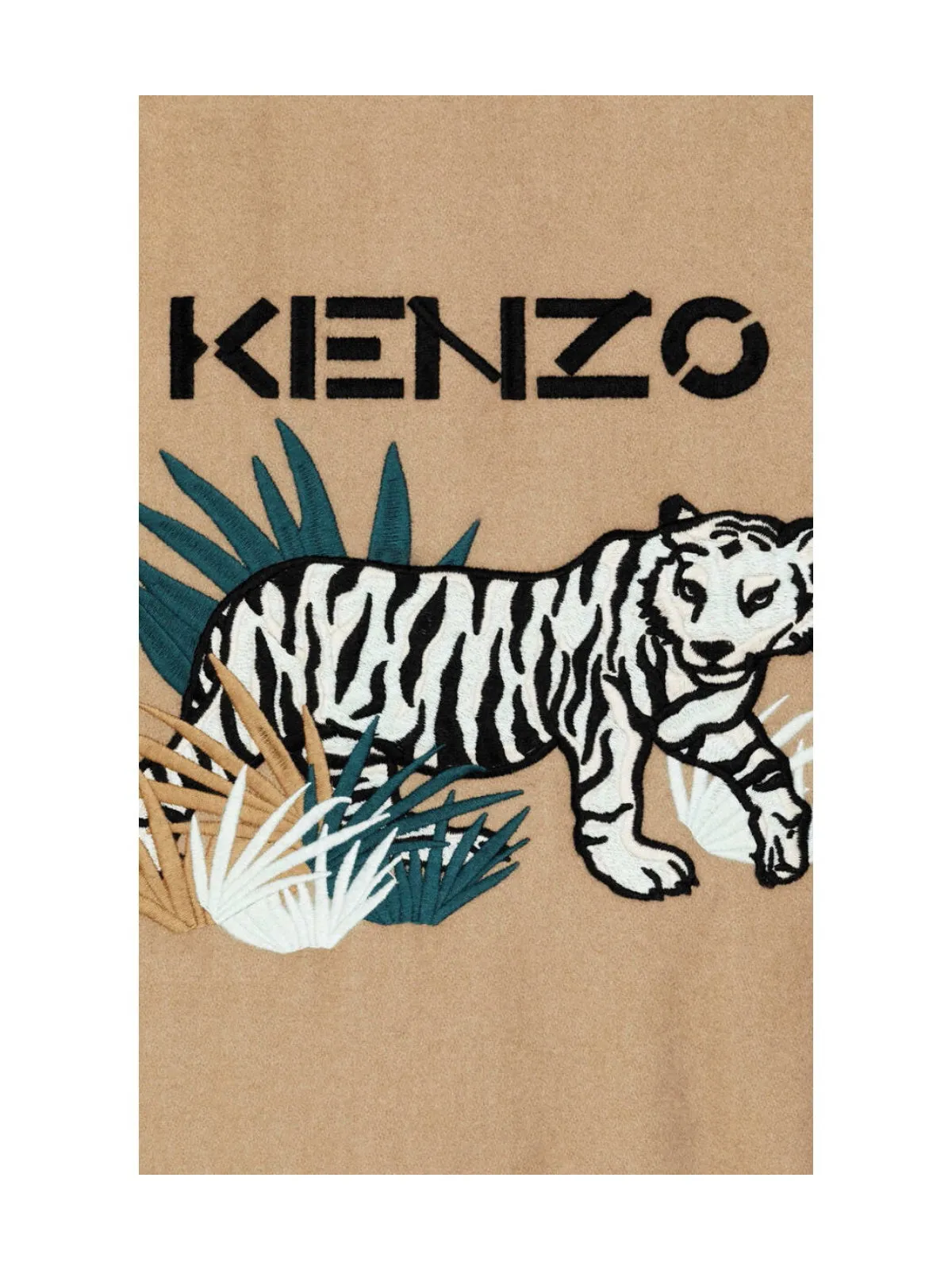 Kenzo Kids Tiger Embroidered Varsity Jacket
