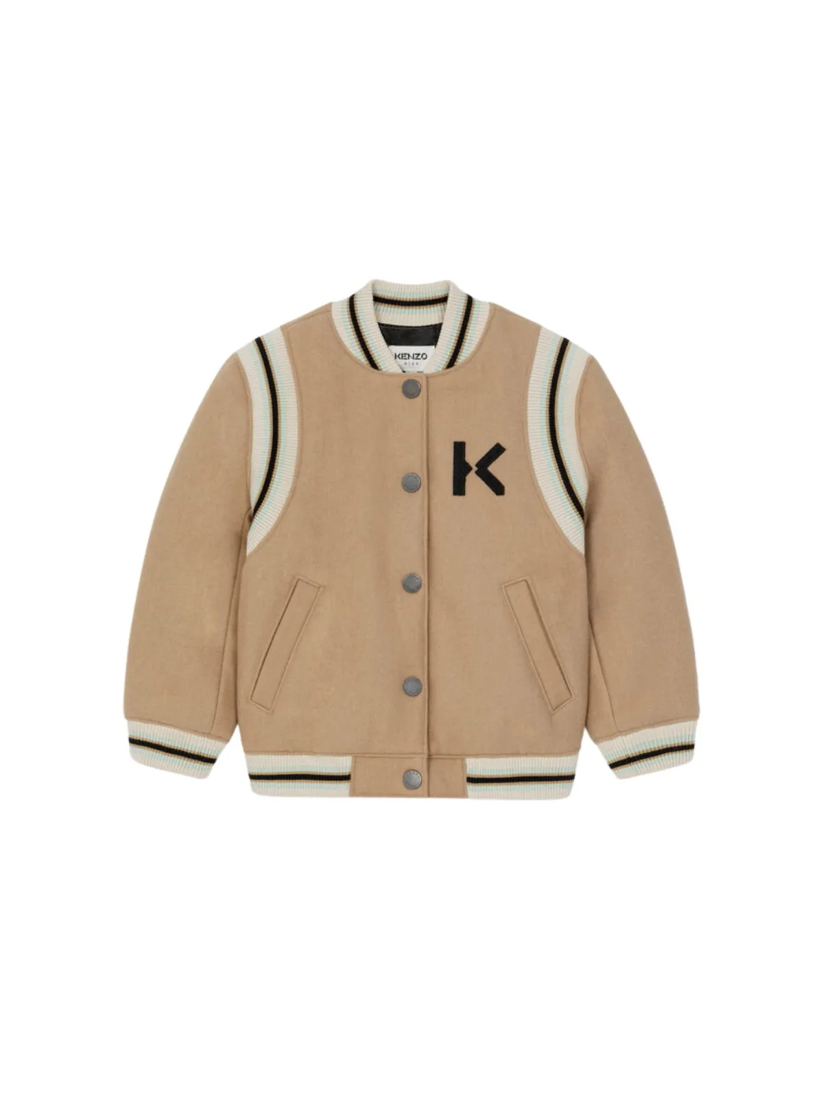 Kenzo Kids Tiger Embroidered Varsity Jacket