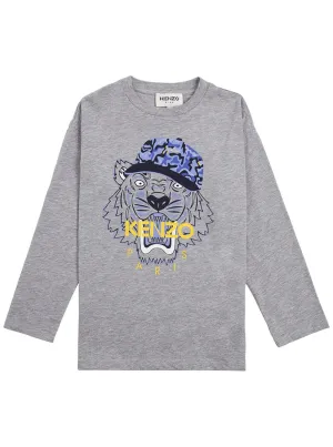 Kenzo Kids Tiger Long-Sleeve T-Shirt