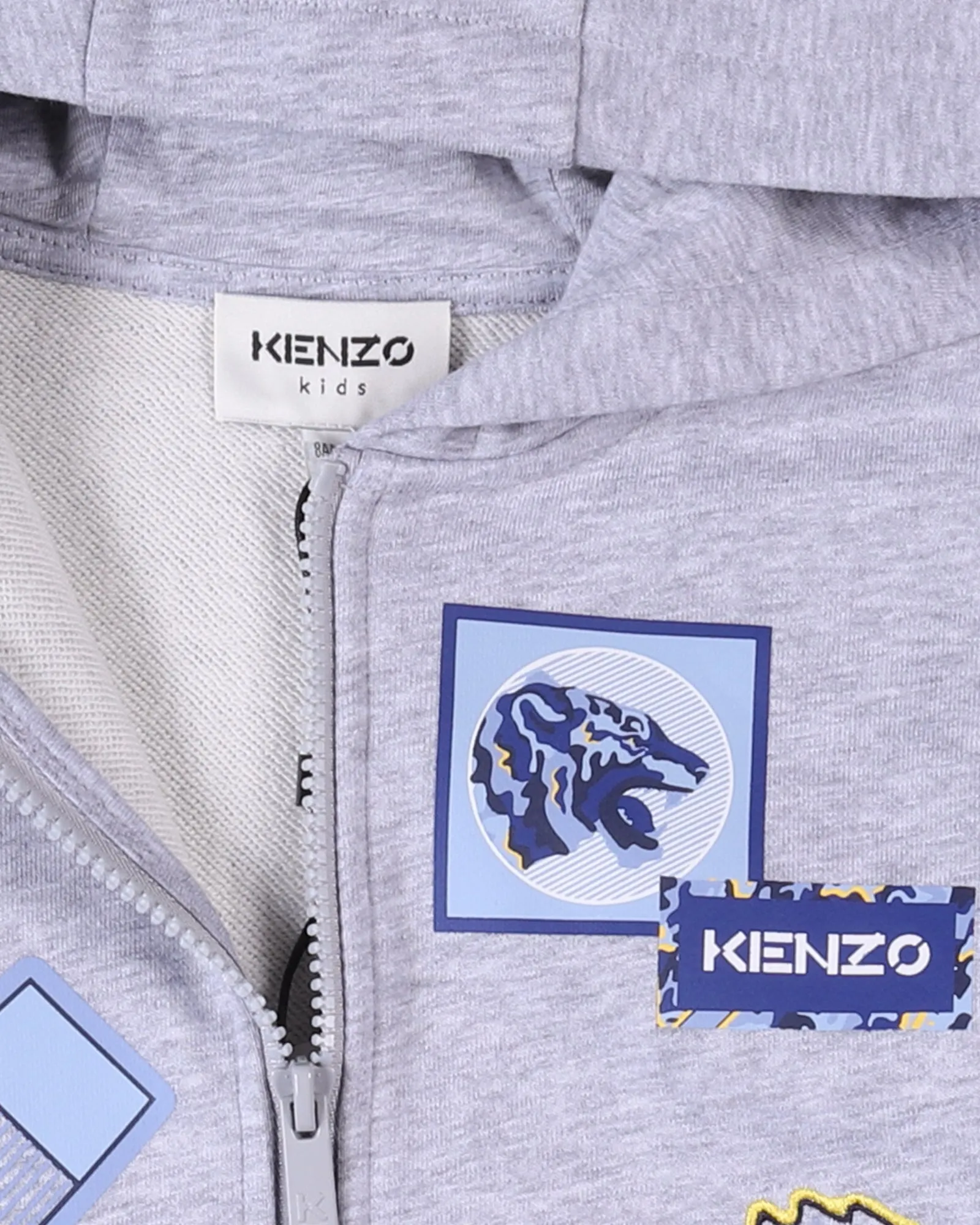 Kenzo Kids Tiger Print Zipped Hoodie