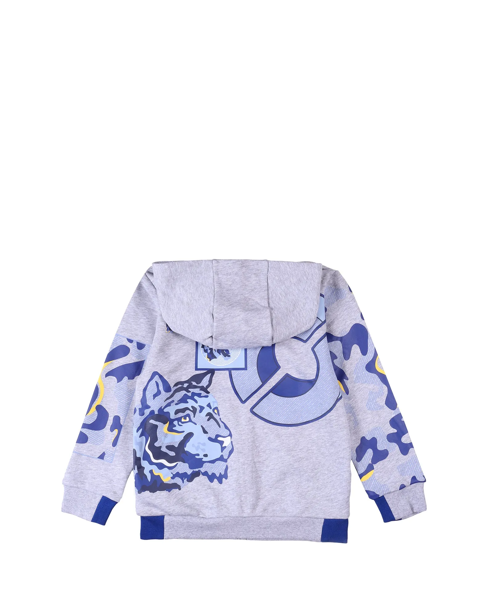 Kenzo Kids Tiger Print Zipped Hoodie