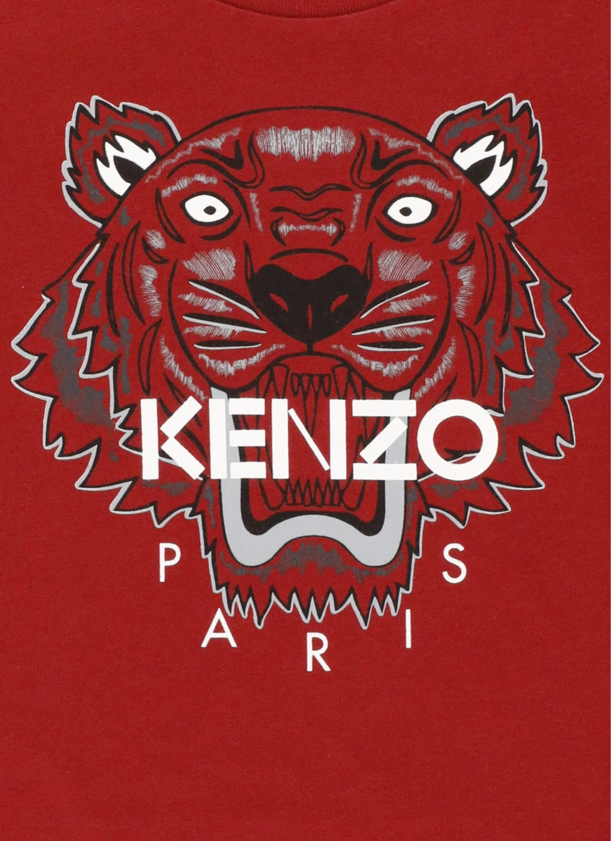 Kenzo Kids Tiger Printed Long Sleeve T-Shirt