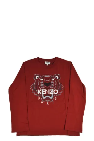 Kenzo Kids Tiger Printed Long Sleeve T-Shirt