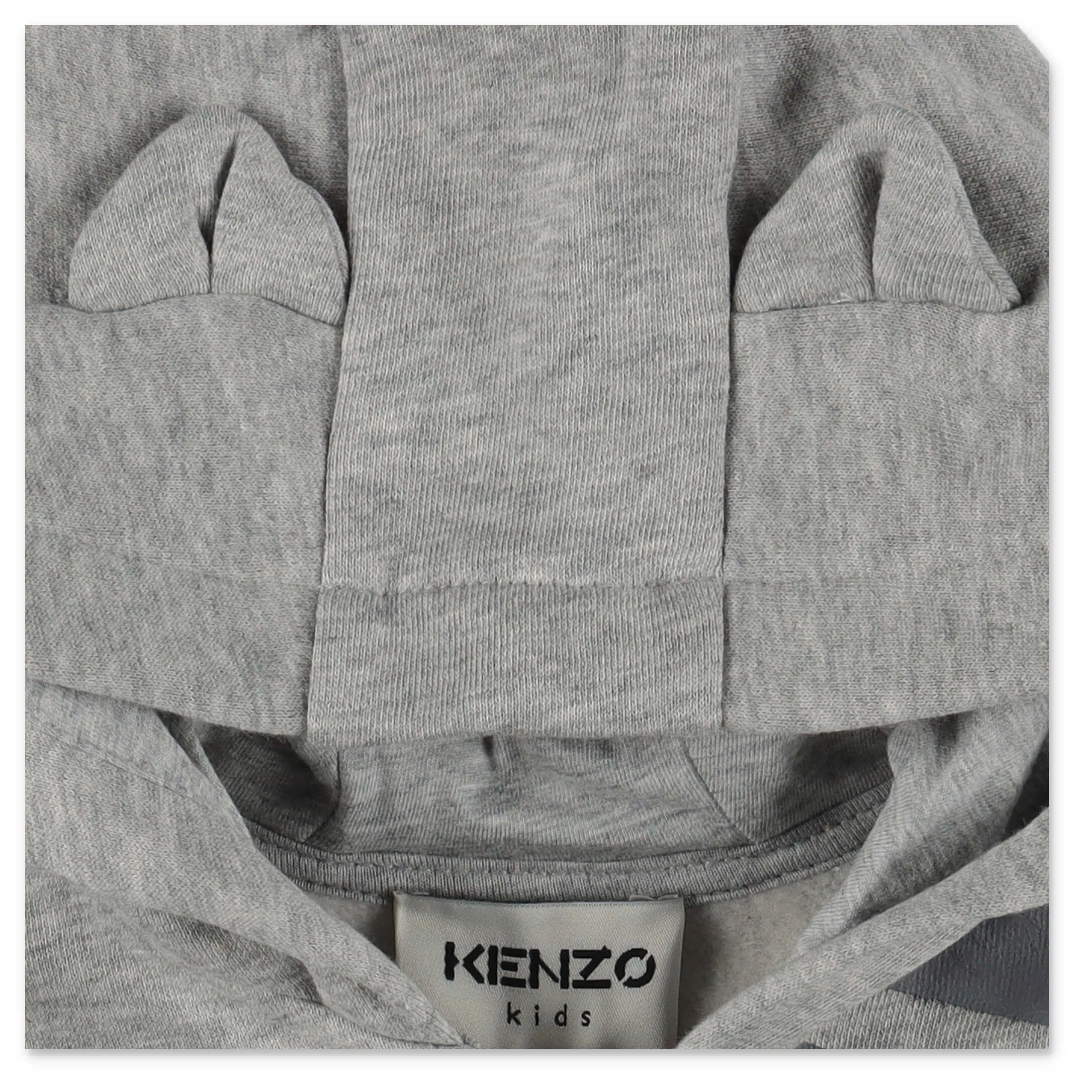 Kenzo Kids Zebra Printed Zipped Hoodie