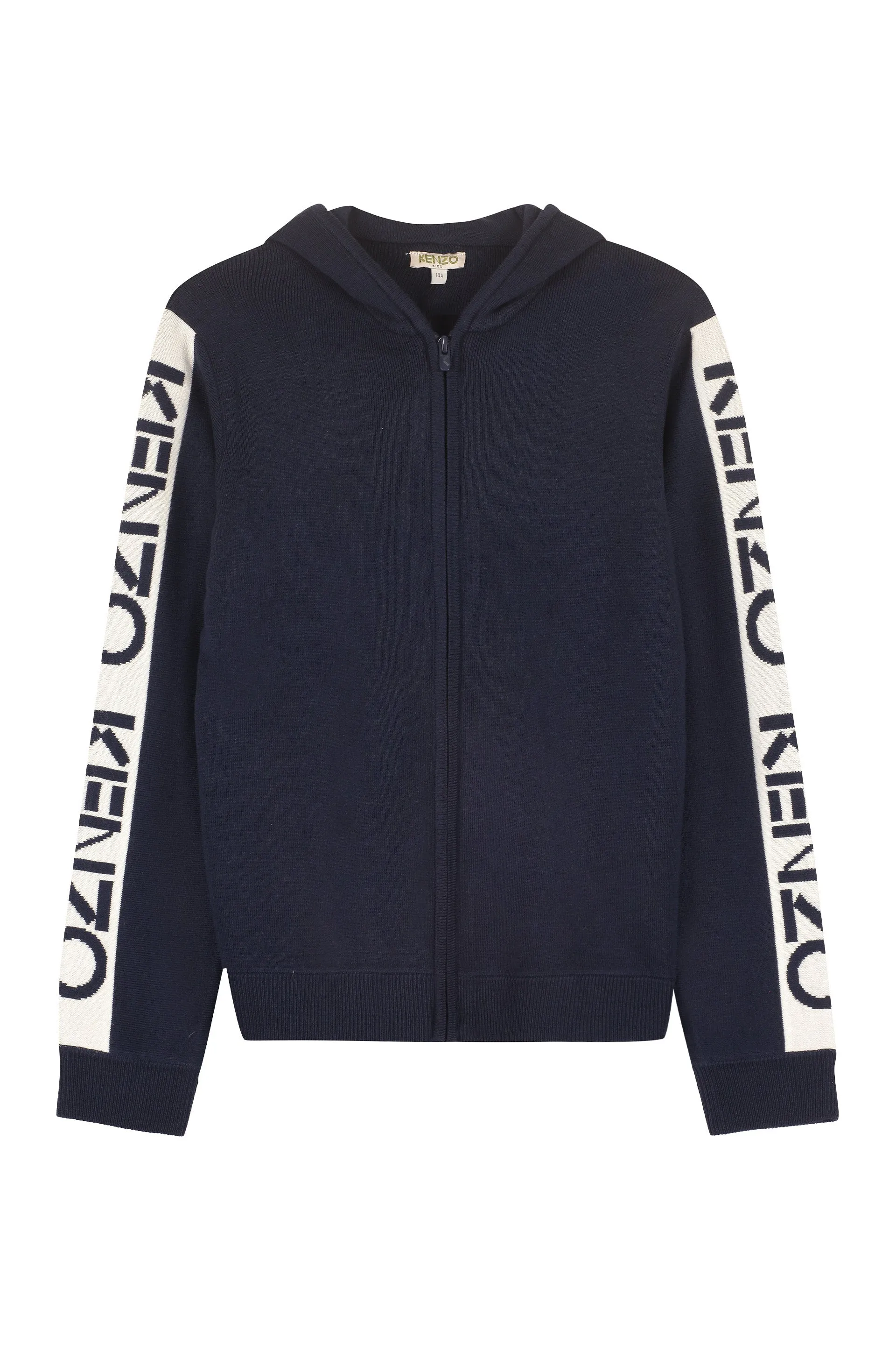 Kenzo Kids Zipped Knit Hoodie