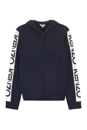 Kenzo Kids Zipped Knit Hoodie