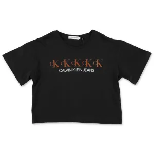 lvin lin Kids Metallic Logo T-Shirt