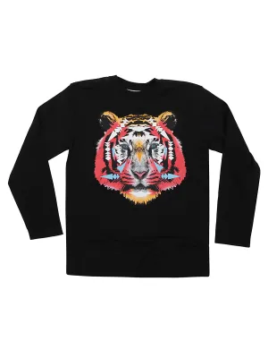 Marcelo Burlon County Of Milan Kids Tiger Print Long-Sleeve T-Shirt