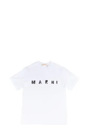 Marni Kids Logo Print Crewneck T-Shirt