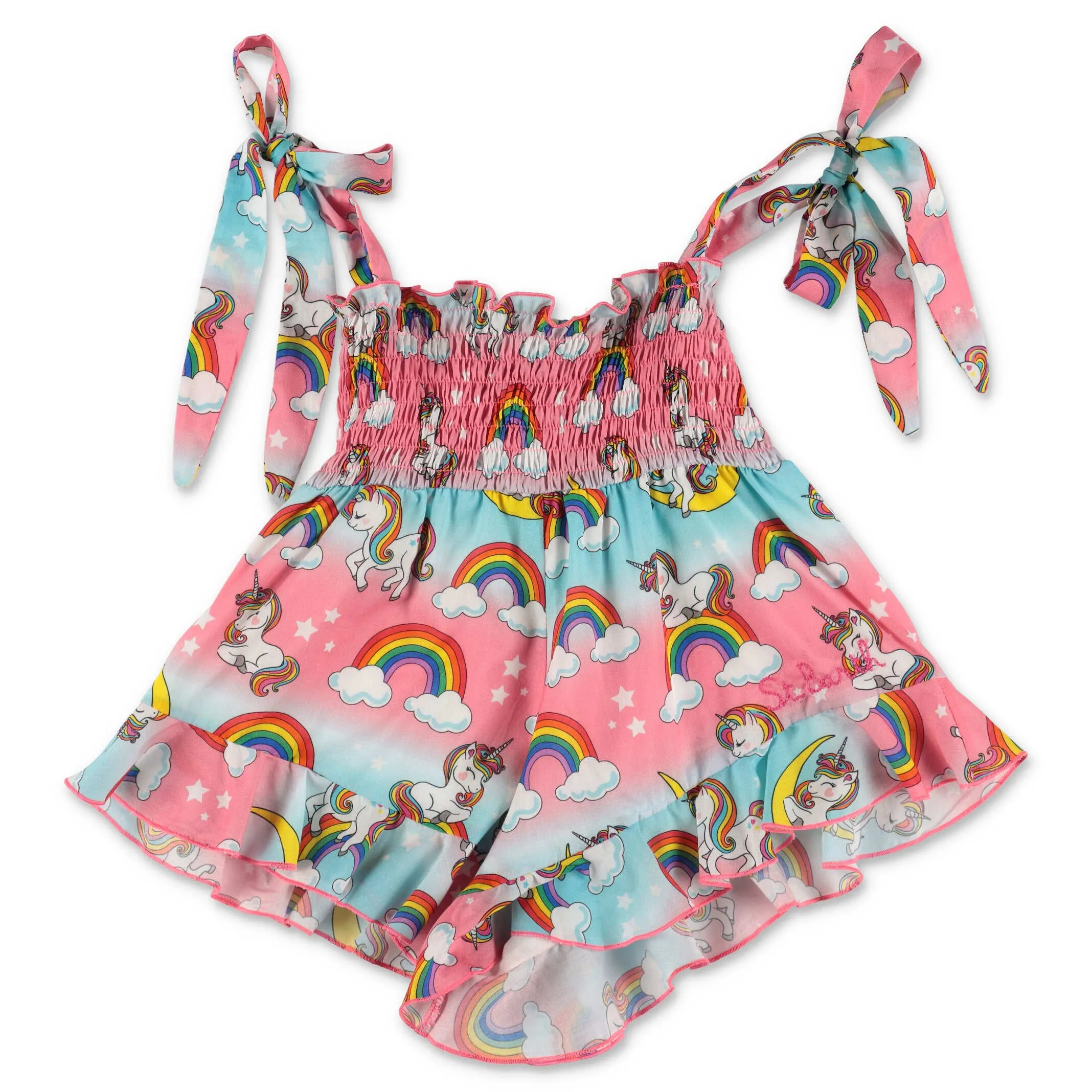 Mc2 Saint Barth Kids Amabel Graphic Printed Playsuit