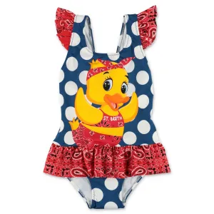 Mc2 Saint Barth Kids Beatrix Duck Printed Swimsuit