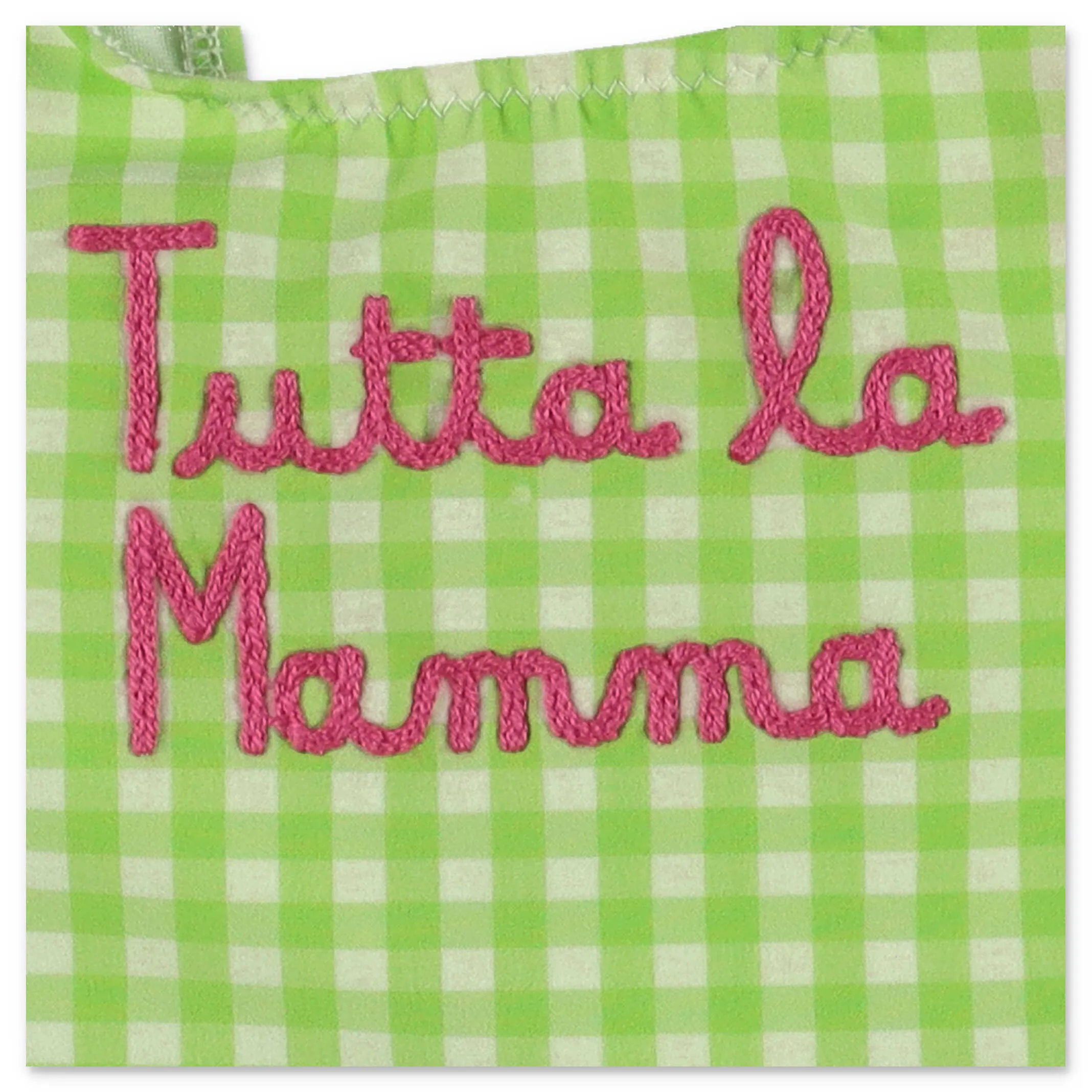 Mc2 Saint Barth Kids Beatrix Gingham Ruffle Swimsuit