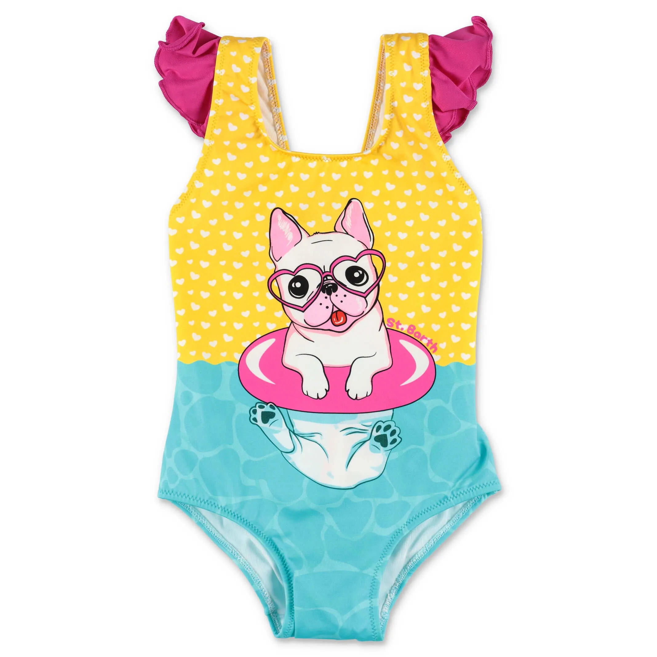 Mc2 Saint Barth Kids Carol Dog Printed Swimsuit