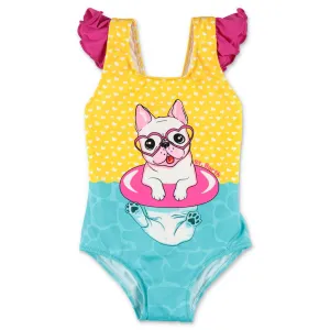 Mc2 Saint Barth Kids Carol Dog Printed Swimsuit