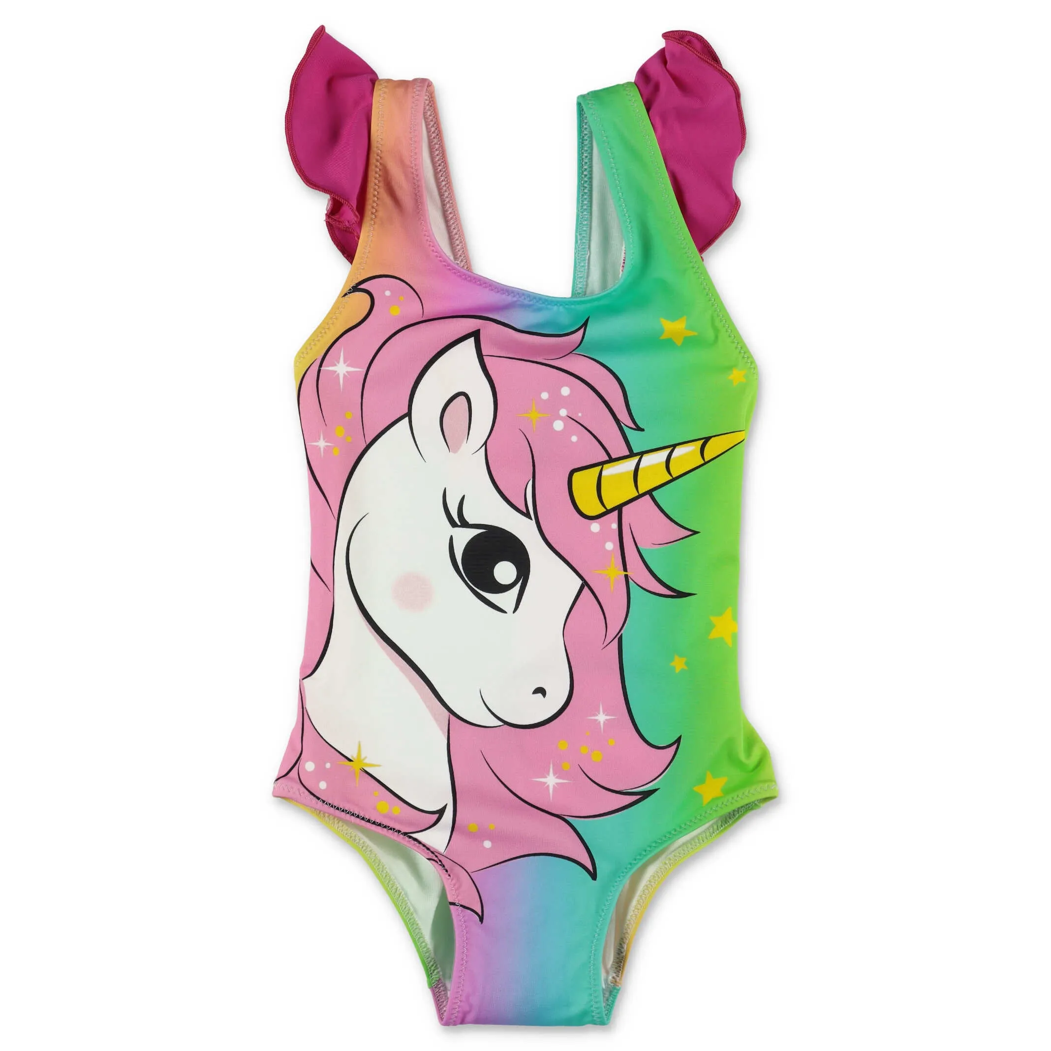 Mc2 Saint Barth Kids Carol Unicorn Printed Swimsuit