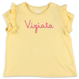 Mc2 Saint Barth Kids Viziata Embroidered Ruffled T-Shirt