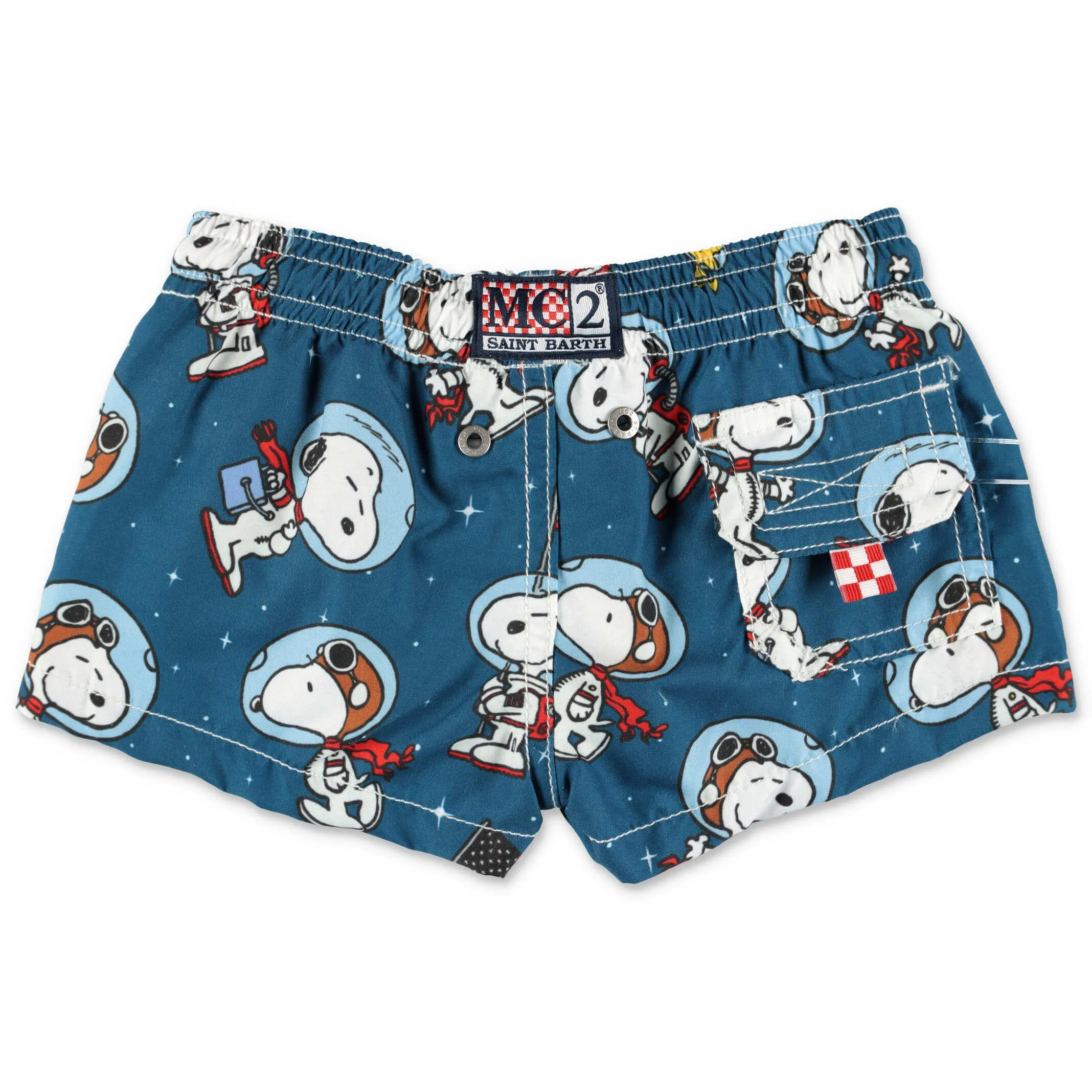 Mc3 Saint Barth Kids Snoopy Printed Swim Shorts