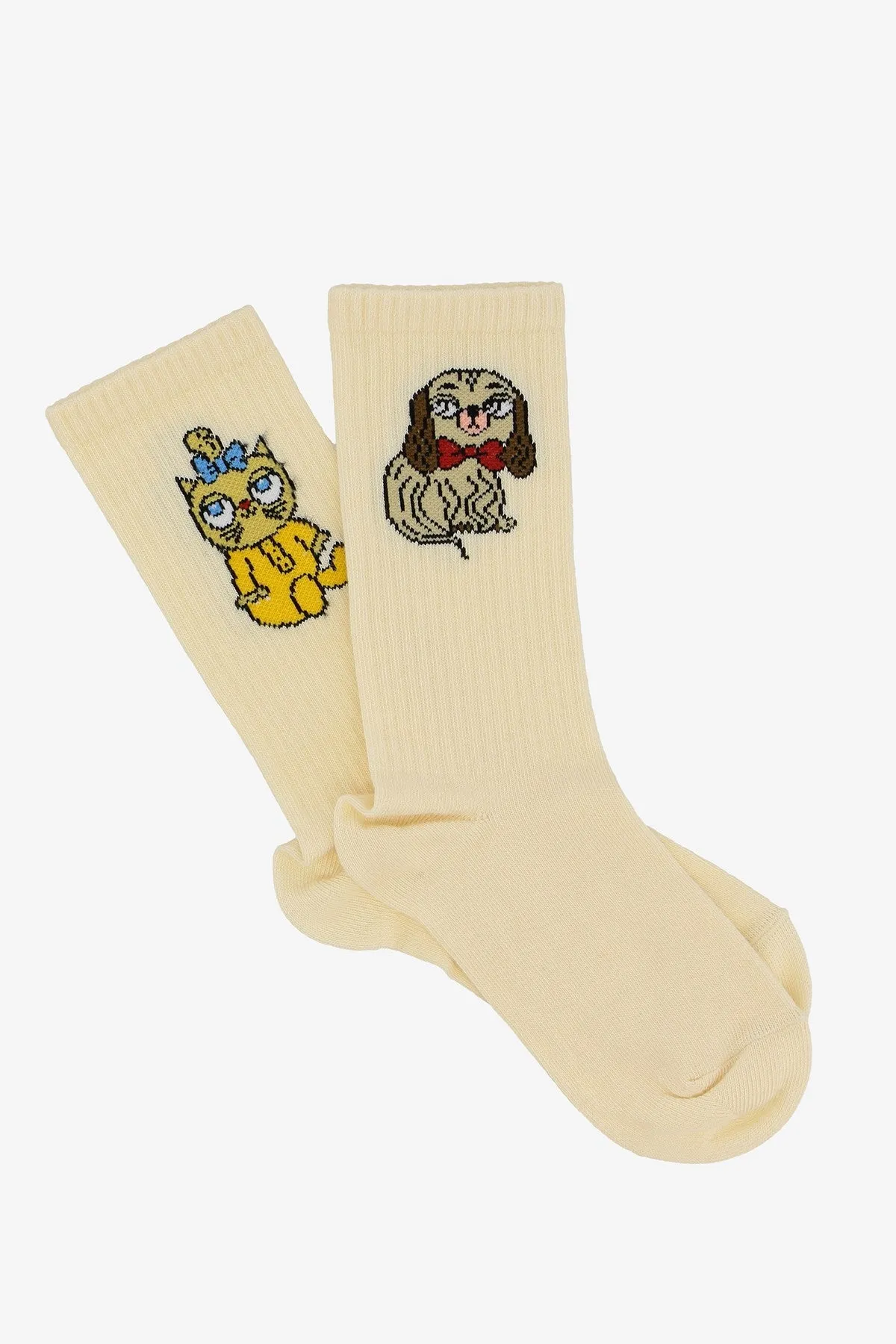 Mini Rodini Dog And Cat Intarsia Socks