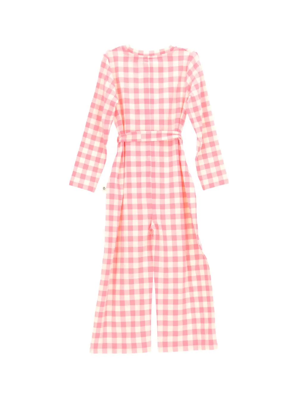 Mini Rodini Gingham Tie-Waisted Jumpsuit