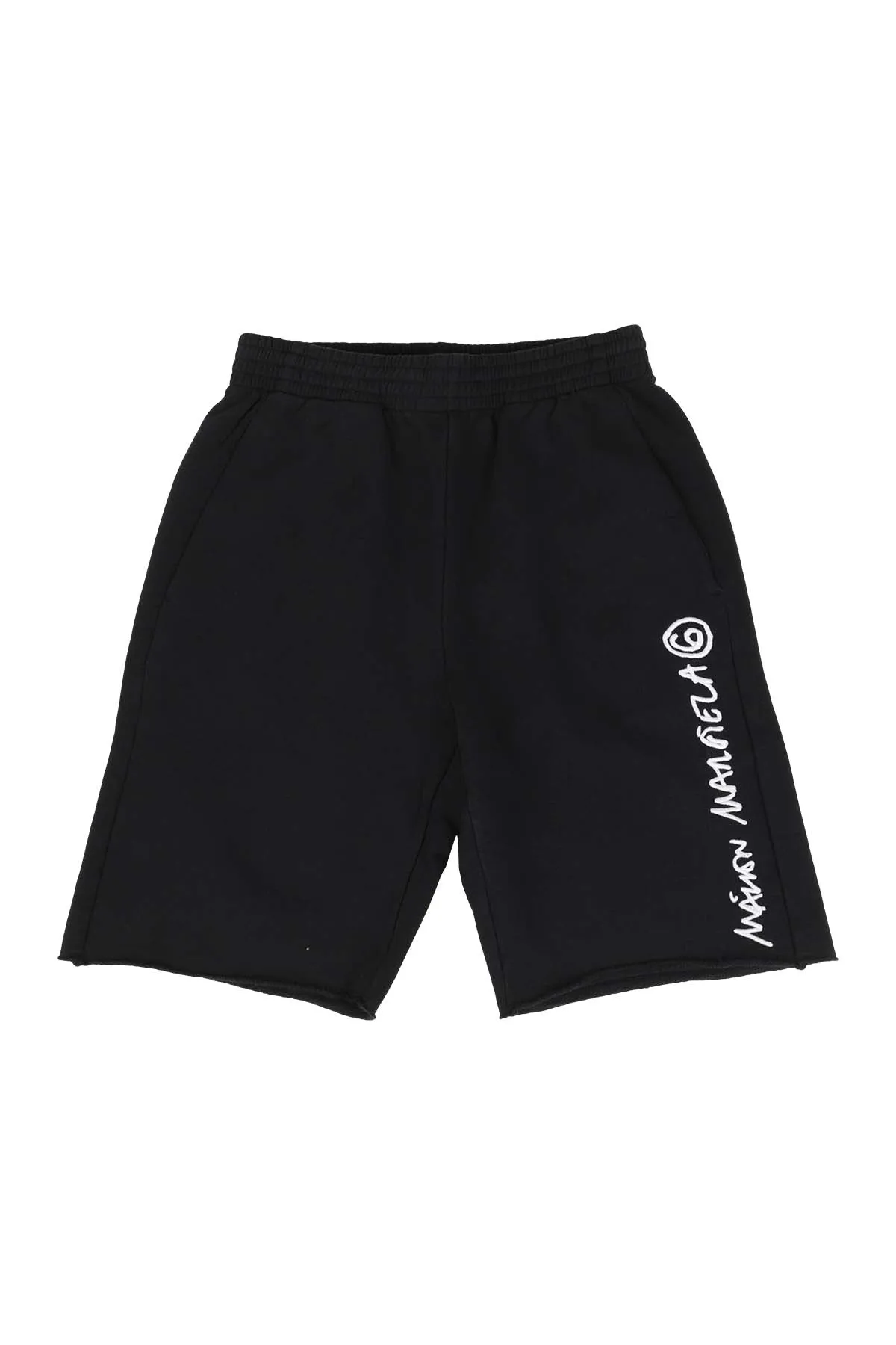 MM6 Maison Margiela Kids Logo Embroidered Track Shorts