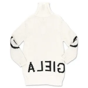 MM6 Maison Margiela Kids Logo Intarsia Knit Dress