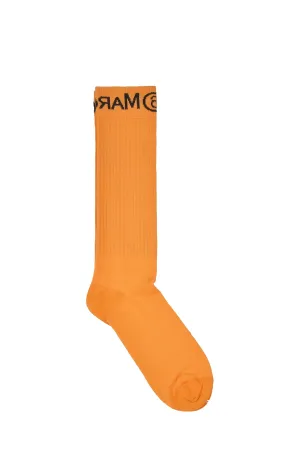 MM6 Maison Margiela Kids Logo Intarsia Socks