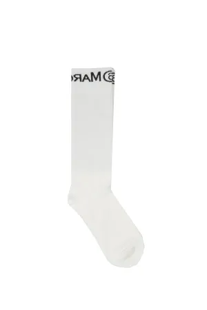 MM6 Maison Margiela Kids Logo Intarsia Socks