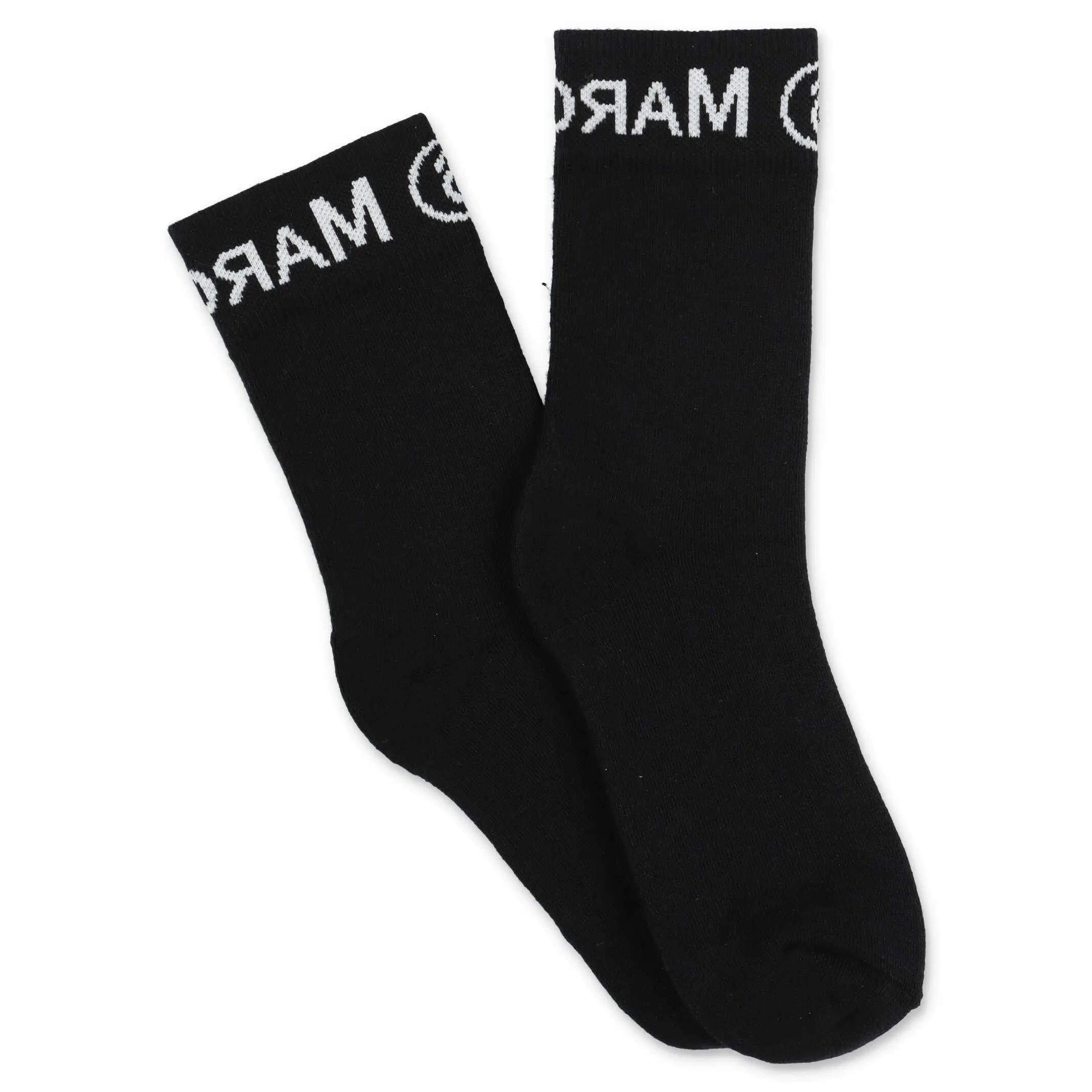 MM6 Maison Margiela Kids Logo Intarsia Socks