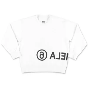MM6 Maison Margiela Kids Logo Print Crewneck Sweater
