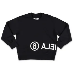 MM6 Maison Margiela Kids Logo Print Crewneck Sweater