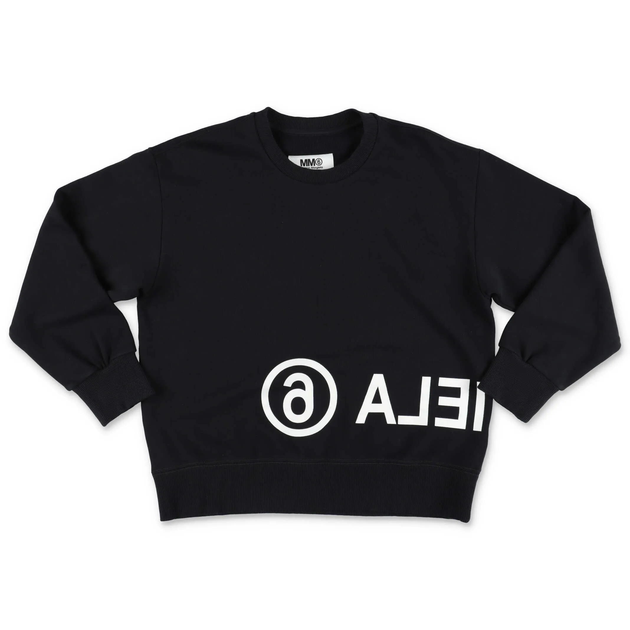 MM6 Maison Margiela Kids Logo Print Crewneck Sweater