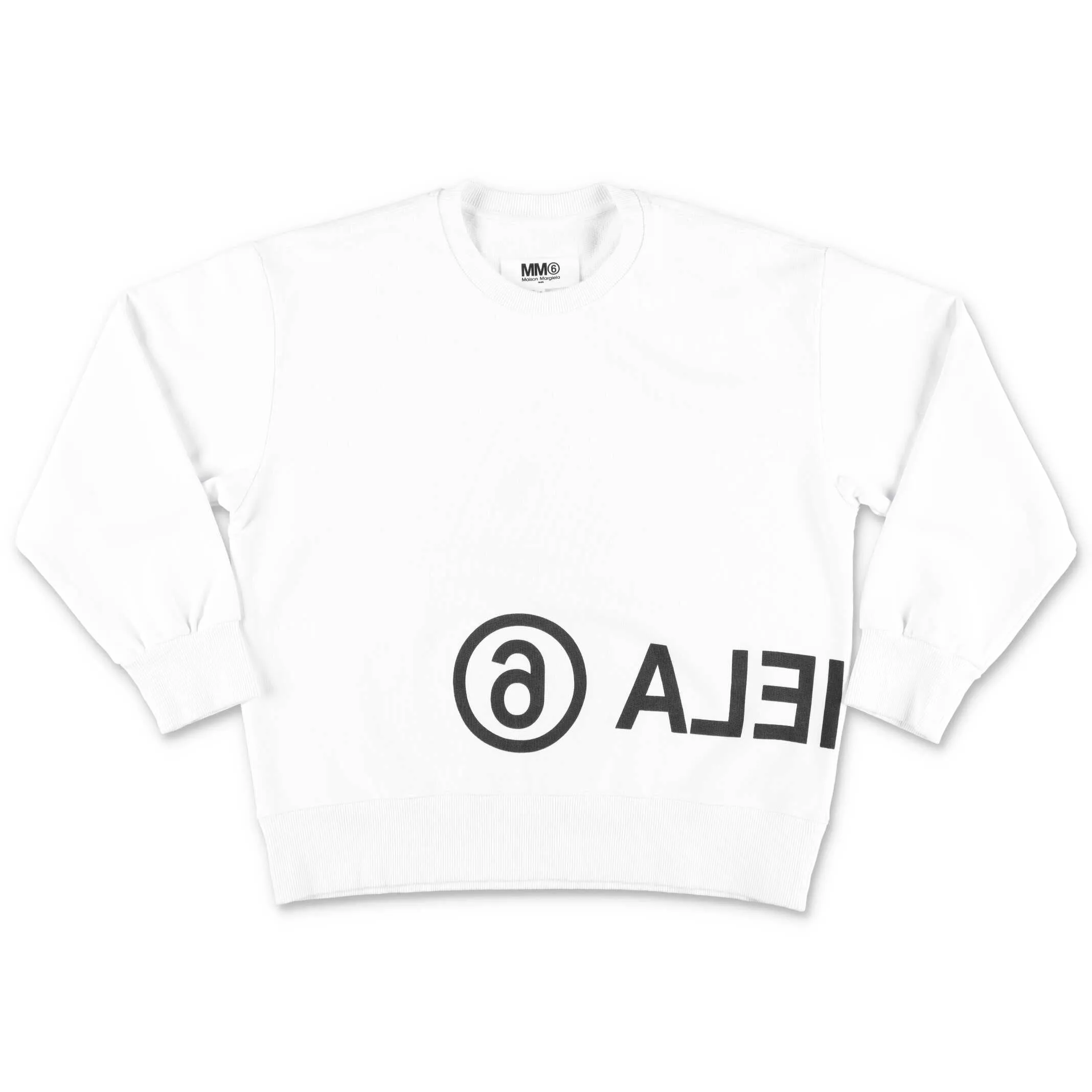 MM6 Maison Margiela Kids Logo Print Crewneck Sweater