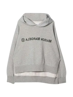 MM6 Maison Margiela Kids Logo Printed Hoodie