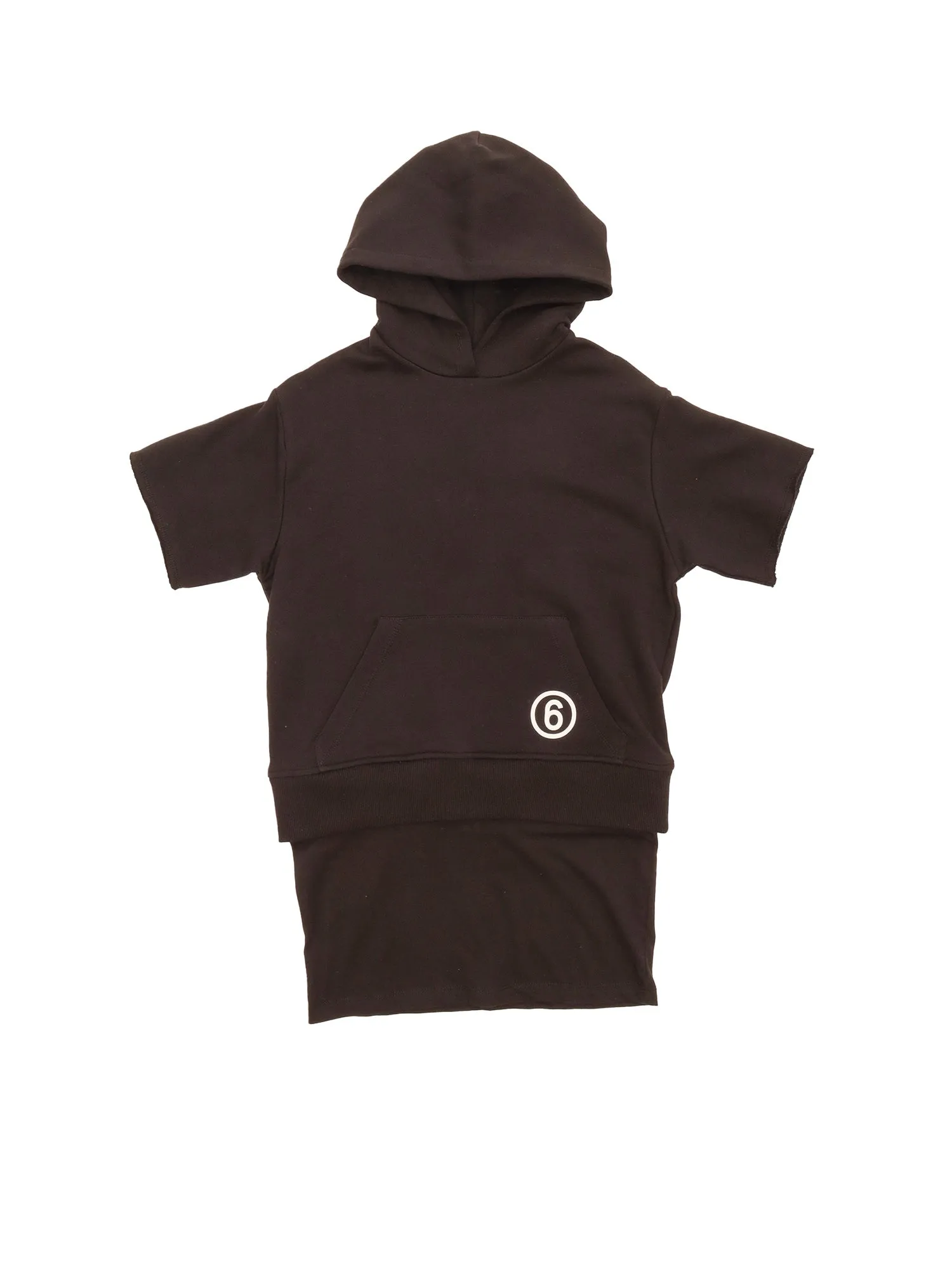 MM6 Maison Margiela Kids Short-Sleeved Hooded Dress