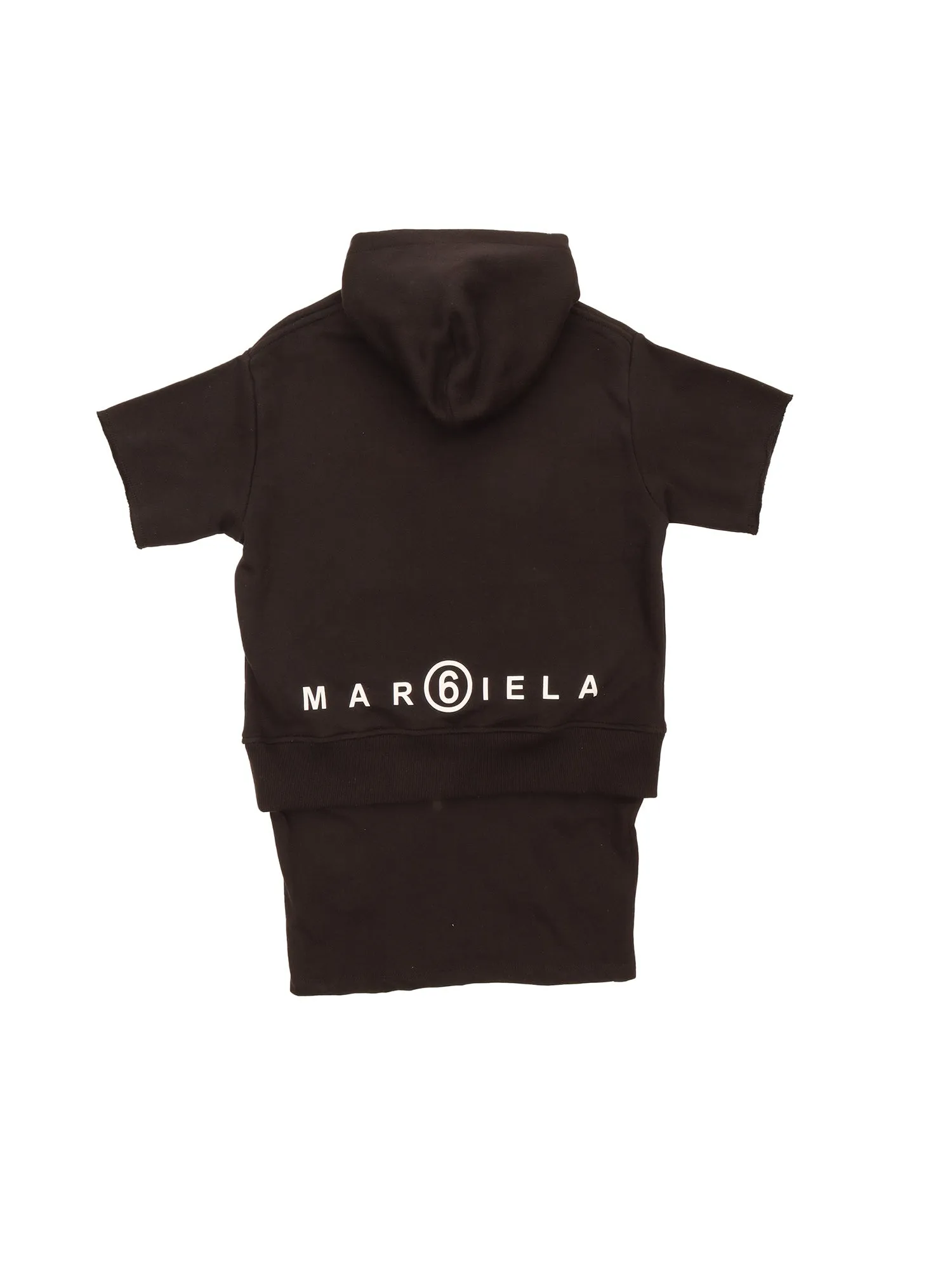 MM6 Maison Margiela Kids Short-Sleeved Hooded Dress